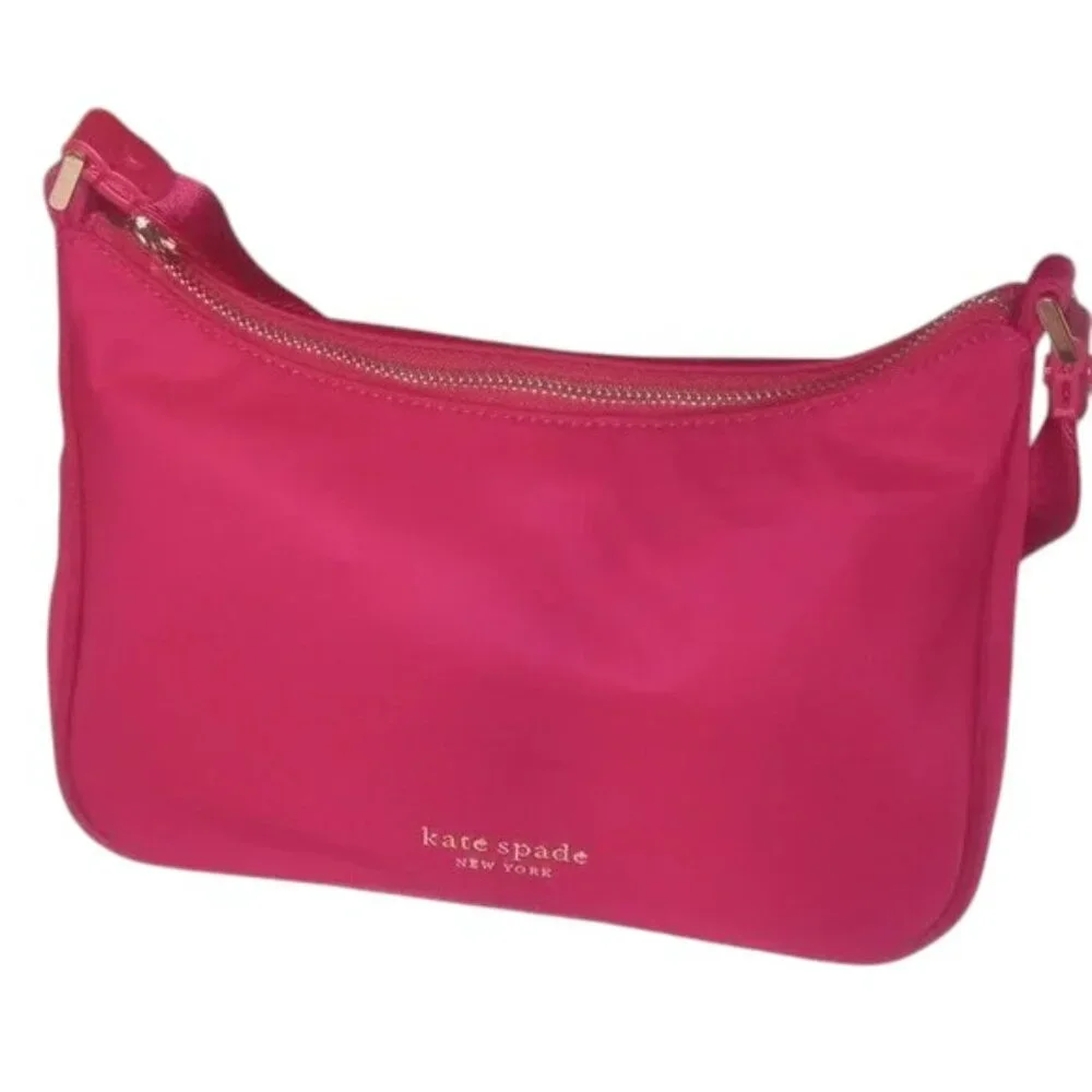 kate spade- Little Better SAM- Small Nylon Shoulder Bag- Pink - NWOT
